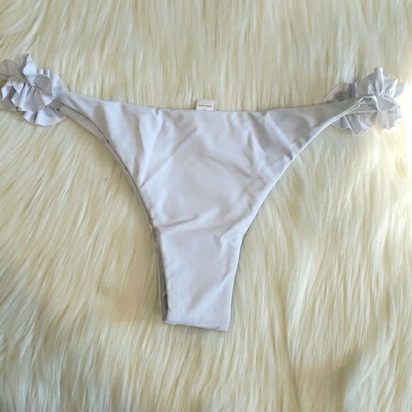 New White Sexy Ruffle Push Up Bikini Set Swimsuit - Picture 8 of 8